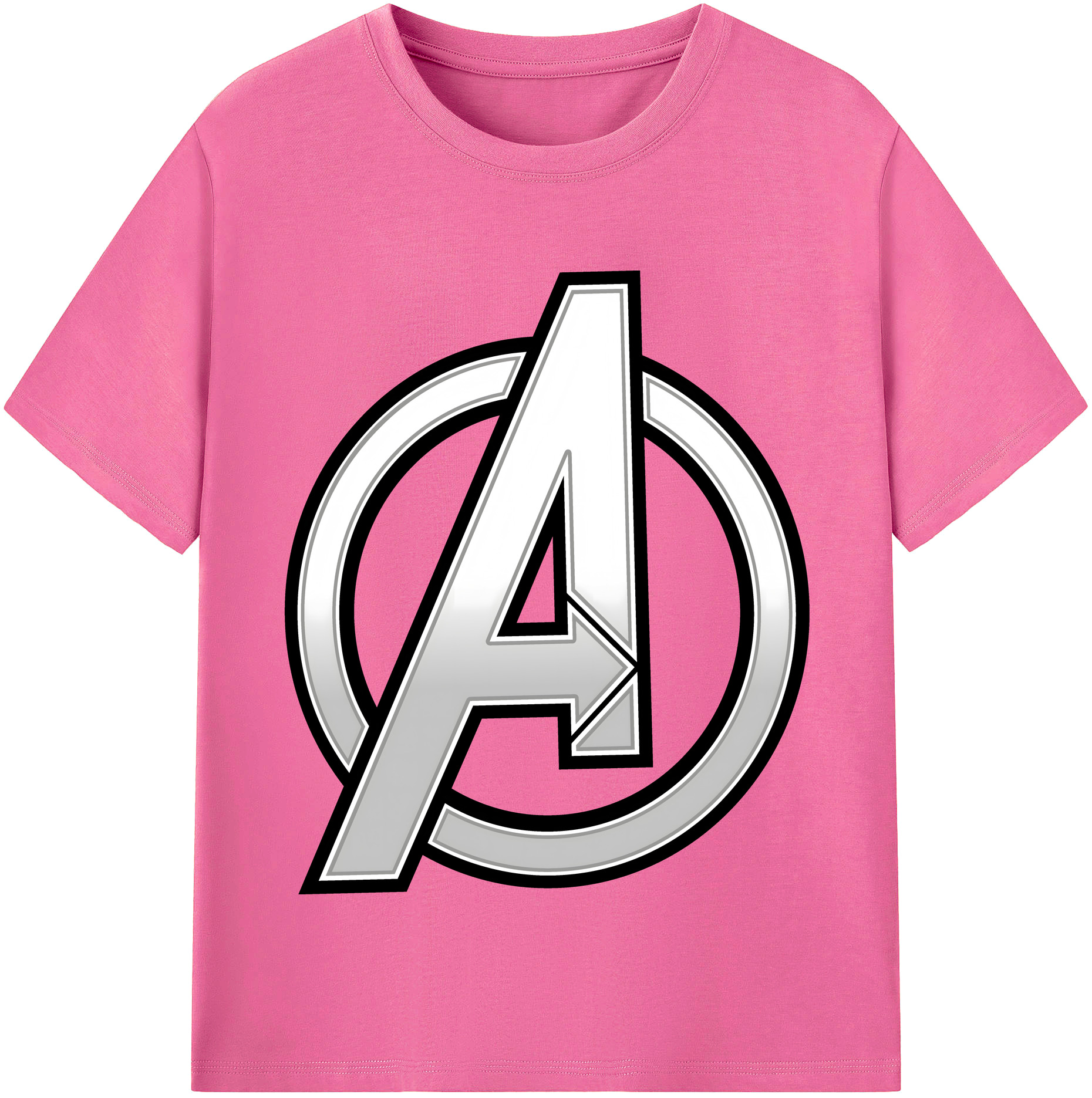 （画像用） アベンジャーズ The Avengers レディースカジュアルプリントTシャツ（綿100％）